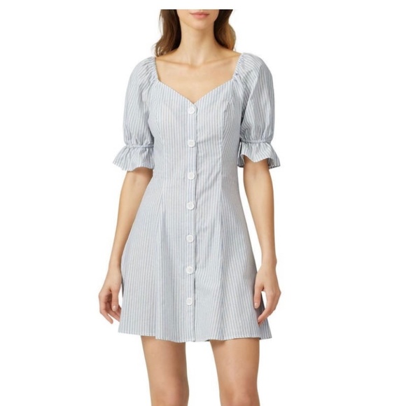 100% Cotton Savannah Stripe Dress M - Picture 1 of 6